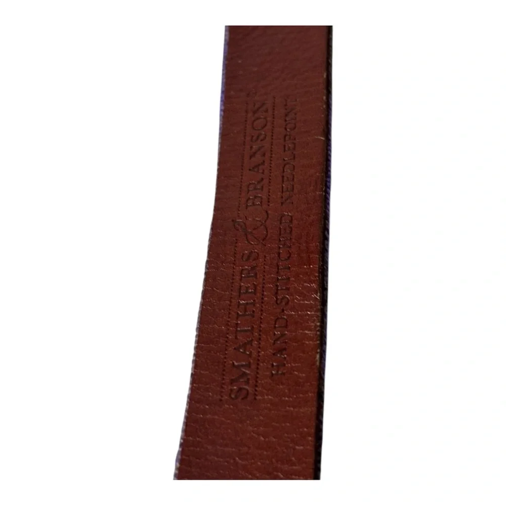 SMATHERS & BRANSON TCU Texas Christian University Needlepoint Belt kids Size M
